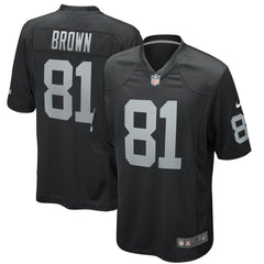 Tim Brown Las Vegas Raiders Game Retired Player Jersey - Black | Nike discount