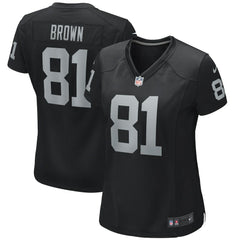 Tim Brown Las Vegas Raiders Women's Game Retired Player Jersey - Black | Nike cheap