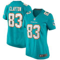 Mark Clayton Miami Dolphins Women's Game Retired Player Jersey - Aqua | Nike discount