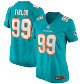 Jason Taylor Miami Dolphins Women's Game Retired Player Jersey - Aqua | Nike on sale
