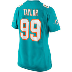 Jason Taylor Miami Dolphins Women's Game Retired Player Jersey - Aqua | Nike on sale