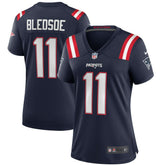 Drew Bledsoe New England Patriots Women's Game Retired Player Jersey - Navy | Nike online