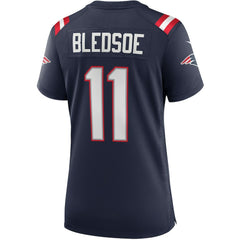 Drew Bledsoe New England Patriots Women's Game Retired Player Jersey - Navy | Nike online