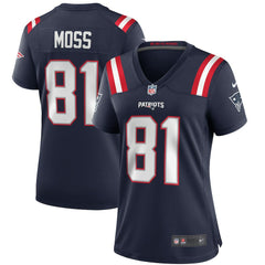 Randy Moss New England Patriots Women's Game Retired Player Jersey - Navy | Nike sale