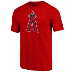Los Angeles Angels Father's Day Greatest Dad Tri-Blend T-Shirt - Red