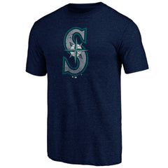 Seattle Mariners Father's Day Greatest Dad Tri-Blend T-Shirt - Navy