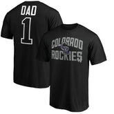 Colorado Rockies Father's Day #1 Dad T-Shirt - Black