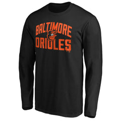 Baltimore Orioles Father's Day #1 Dad Long Sleeve T-Shirt - Black