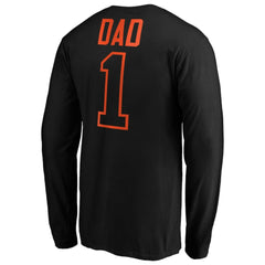 San Francisco Giants Father's Day #1 Dad Long Sleeve T-Shirt - Black