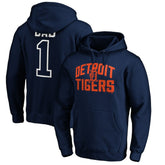 Detroit Tigers Father's Day #1 Dad Pullover Hoodie - Navy