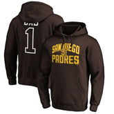 San Diego Padres Father's Day #1 Dad Pullover Hoodie - Brown