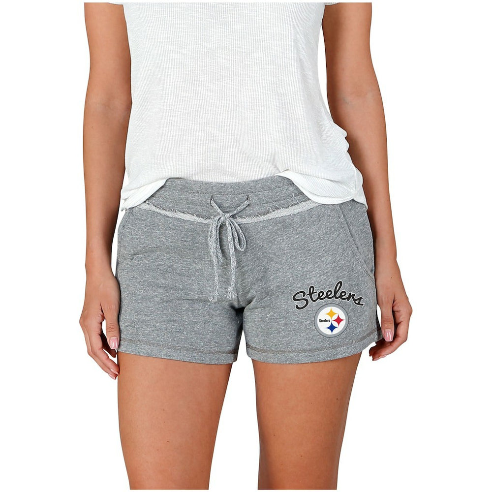 Pittsburgh Steelers Concepts Sport Women's Mainstream Terry Shorts - Gray online