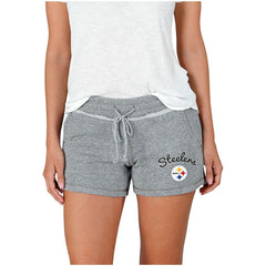 Pittsburgh Steelers Concepts Sport Women's Mainstream Terry Shorts - Gray online
