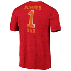 Tampa Bay Buccaneers #1 Dad Team Logo T-Shirt - Red for sale