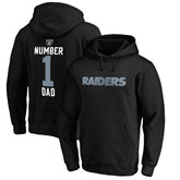 Las Vegas Raiders #1 Dad Pullover Hoodie - Black outlet