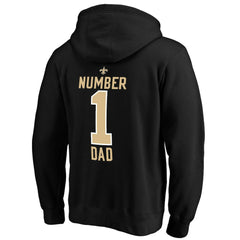 New Orleans Saints #1 Dad Pullover Hoodie - Black cheap