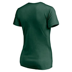 Green Bay Packers Women's Nostalgia V-Neck T-Shirt - Green for sale