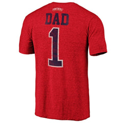 Florida Panthers Greatest Dad Tri-Blend T-Shirt Red