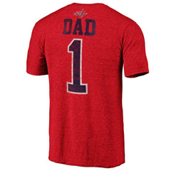 Washington Capitals Greatest Dad Tri-Blend T-Shirt Red