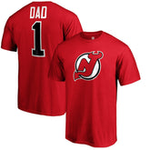 New Jersey Devils #1 Dad T-Shirt Red