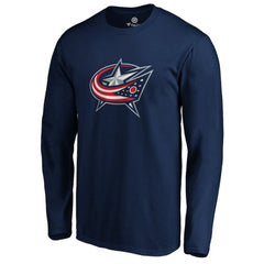 Columbus Blue Jackets #1 Dad Long Sleeve T-Shirt Navy