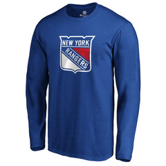 New York Rangers #1 Dad Long Sleeve T-Shirt Blue