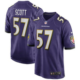 Bart Scott Baltimore Ravens Game Retired Player Jersey - Purple | Nike online