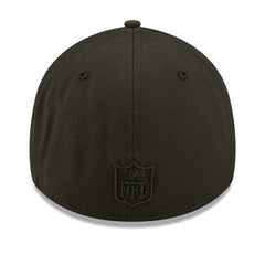New York Jets New Era Black On Black 39THIRTY Flex Hat for sale