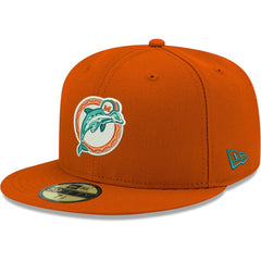 Miami Dolphins New Era Omaha Throwback 59FIFTY Fitted Hat - Orange online