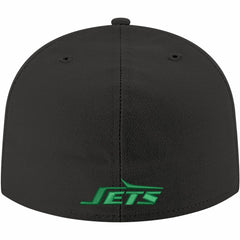 New York Jets New Era Omaha Throwback 59FIFTY Fitted Hat - Black for sale