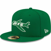 New York Jets New Era Omaha Throwback 59FIFTY Fitted Hat - Kelly Green sale