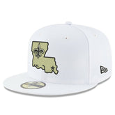 New Orleans Saints New Era Omaha Alternate Logo 59FIFTY Fitted Hat - White for sale