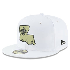 New Orleans Saints New Era Omaha Alternate Logo 59FIFTY Fitted Hat - White for sale