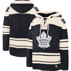 Toronto Maple Leafs '47 Superior Lacer Pullover Hoodie Navy/Cream