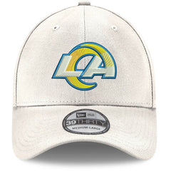 Los Angeles Rams New Era LA Logo Iced II 39THIRTY Flex Hat - White cheap