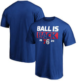 Philadelphia 76ers Ball Is Back T-Shirt - Royal outlet