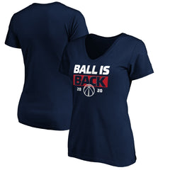 Washington Wizards Women's Ball Is Back V-Neck T-Shirt - Navy on sale