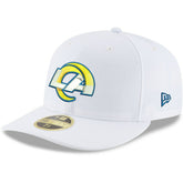 Los Angeles Rams New Era Omaha Low Profile 59FIFTY Fitted Hat - White on sale