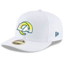 Los Angeles Rams New Era Omaha Low Profile 59FIFTY Fitted Hat - White on sale