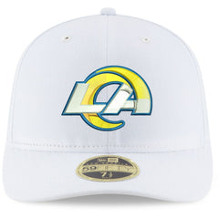 Los Angeles Rams New Era Omaha Low Profile 59FIFTY Fitted Hat - White on sale