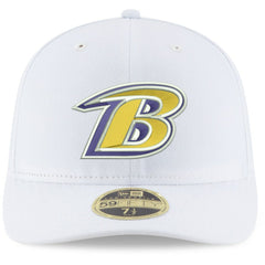 Baltimore Ravens New Era Omaha Low Profile 59FIFTY Fitted Hat - White cheap