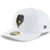 Baltimore Ravens New Era Omaha Low Profile 59FIFTY Fitted Hat - White cheap