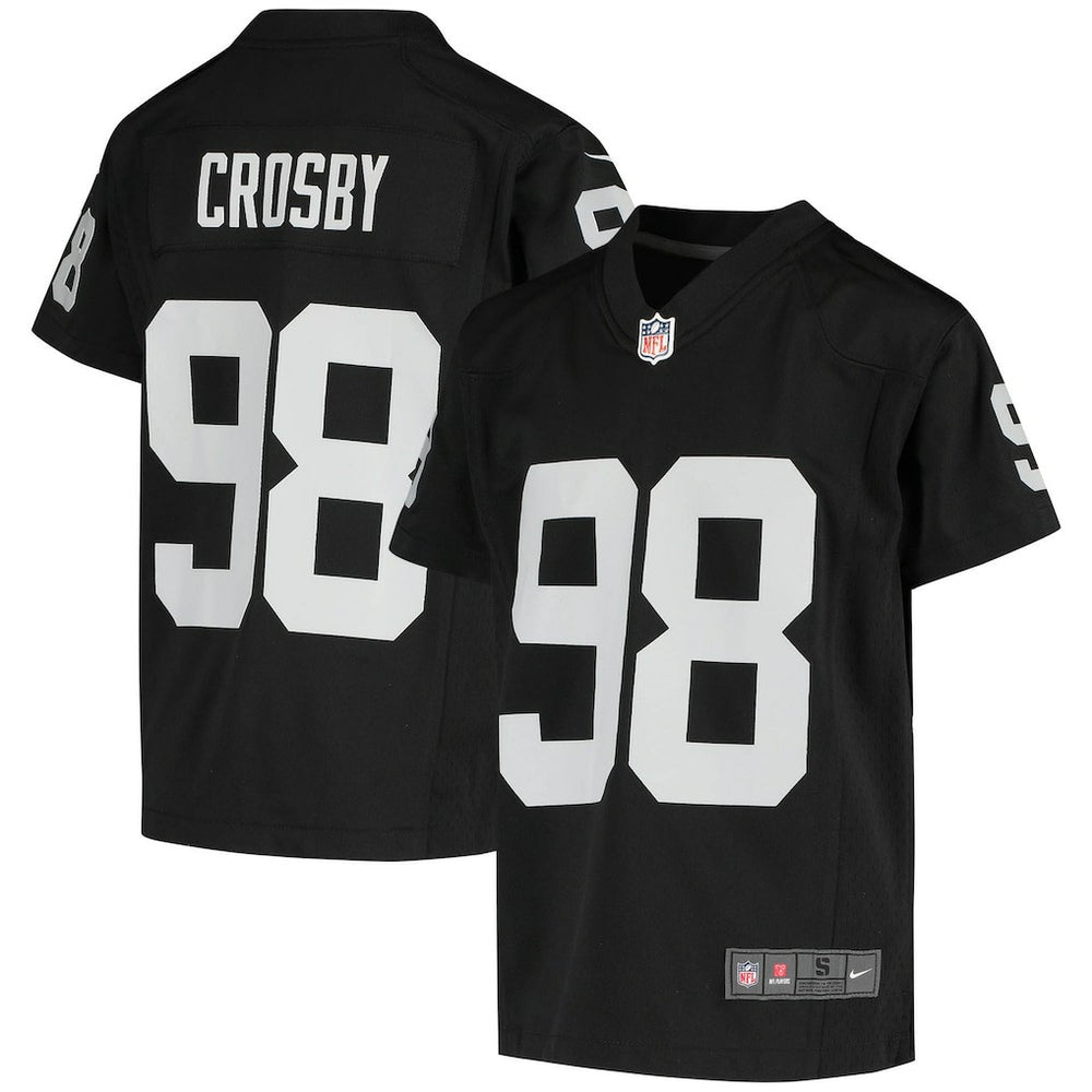 Maxx Crosby Las Vegas Raiders Youth Game Jersey - Black | Nike on sale