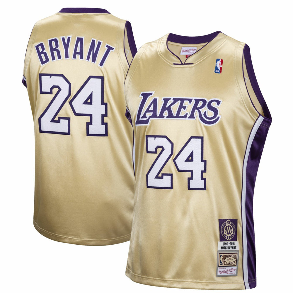 Kobe Bryant Los Angeles Lakers Hall of Fame Class of 2020 #24 Authentic Hardwood Classics Jersey - Gold | Mitchell & Ness shop