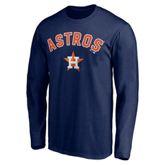 Houston Astros Personalized Winning Streak Name & Number Long Sleeve T-Shirt - Navy