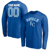 Kansas City Royals Personalized Winning Streak Name & Number Long Sleeve T-Shirt - Royal