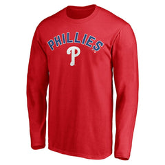 Philadelphia Phillies Personalized Winning Streak Name & Number Long Sleeve T-Shirt - Red
