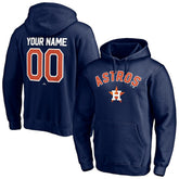 Houston Astros Personalized Winning Streak Name & Number Pullover Hoodie - Navy