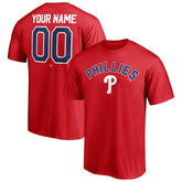 Philadelphia Phillies Personalized Team Winning Streak Name & Number T-Shirt - Red