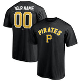 Pittsburgh Pirates Personalized Team Winning Streak Name & Number T-Shirt - Black